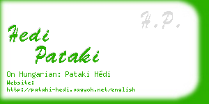 hedi pataki business card